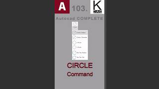 CIRCLE - #autocad #command #circle #tutorials #cad