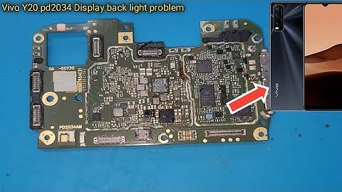 vivo y20 (PD2034AM) Display light problem solution