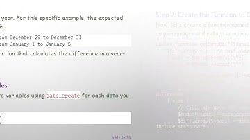 How to Find Date Difference in PHP as an Array for Each Year