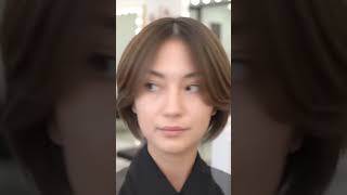 Short bob hairstyle for thin hair#bobhaircut #balayage #hair #hairstyle#shorts #millingtools