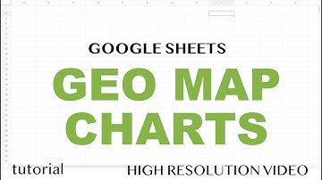 Geo Map Chart with Markers in Google Sheets Tutorial, Geographic Heat Map Graph