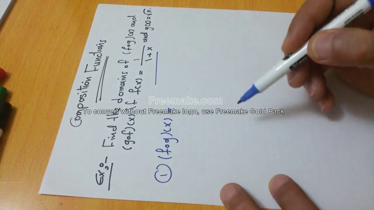 Composition Functions: Rule تكوين الدوال: القاعدة