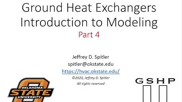 Ground Heat Exchanger Modeling Intro 4 (GSHP-U)