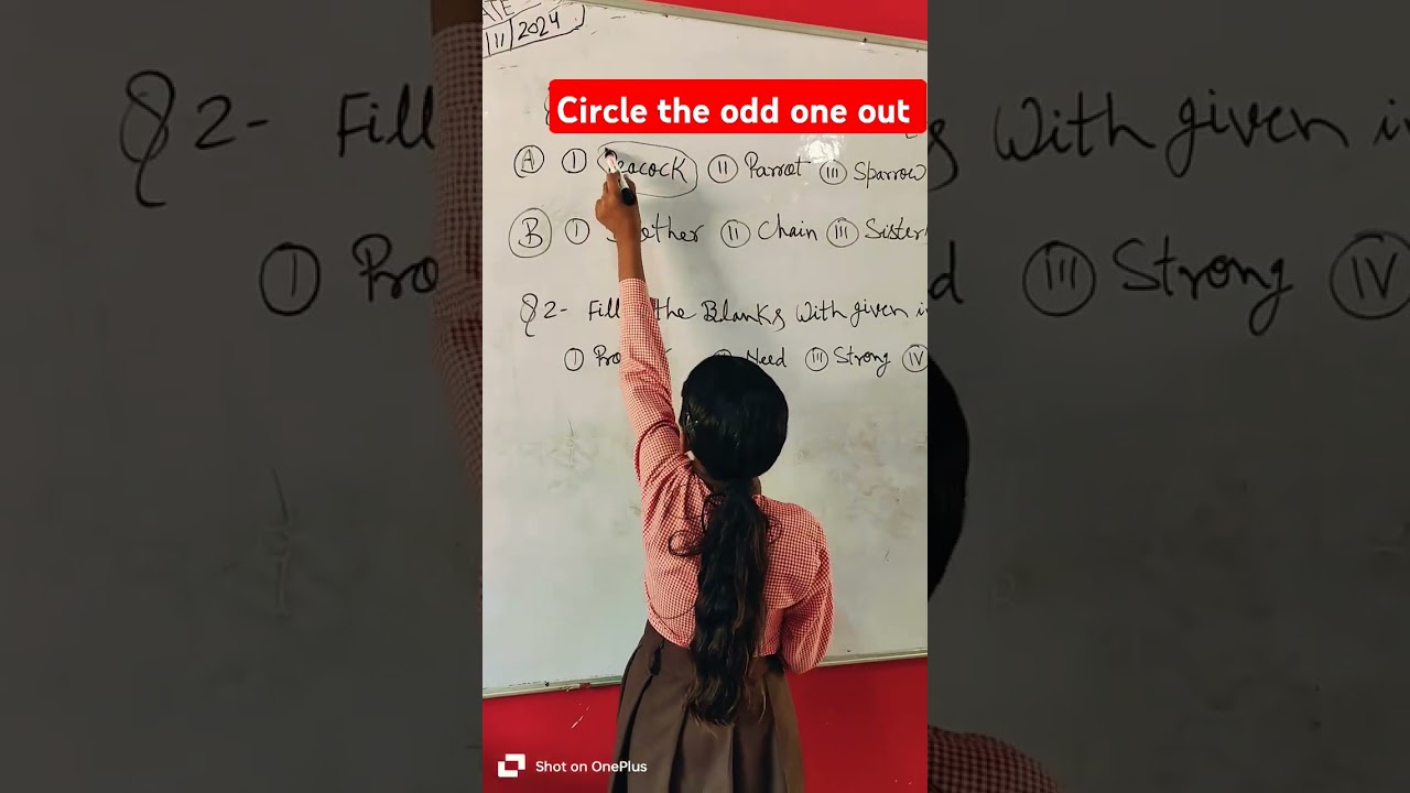 Circle the odd one out 