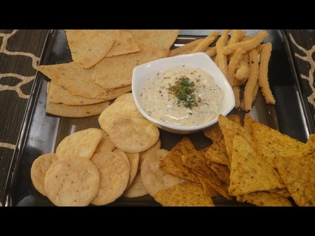 Cheesy Chaat Dip With Crispies
