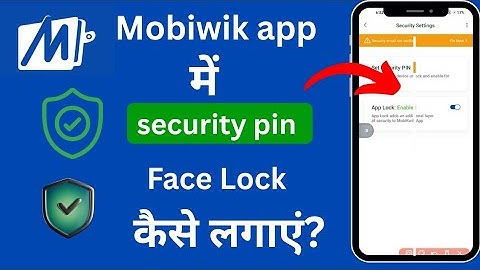 Mobikwik Mein security pin set kaise karen ? How to set security pin in Mobikwik