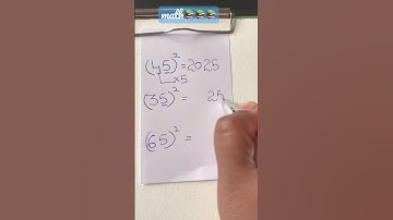 Multiplication trick for square of a number ending in “5”#math #solve #shorts #fyp #mat #maths