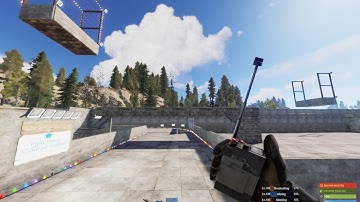 Rust - Car/Heli Race Track with in game timers