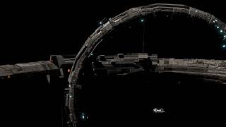 3D Sci-Fi Ring Space Station Animation Short Test #3danimation