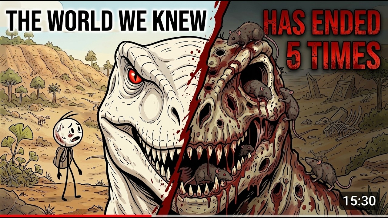 5 mass extinctions that almost erased life - YouTube