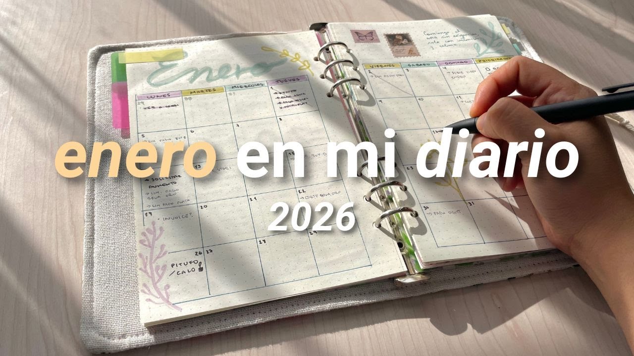 Enero con calma ✨| diario 2026 setup