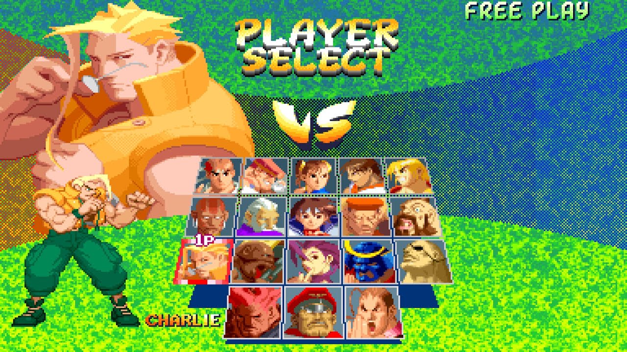 Street Fighter Alpha 2 - Charlie Nash Arcade Mode