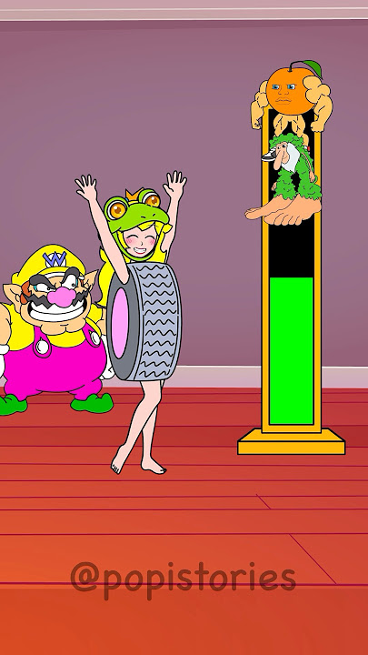 Mario vs Waluigi With Peach! Perfect Transformation Challenge!| Mario