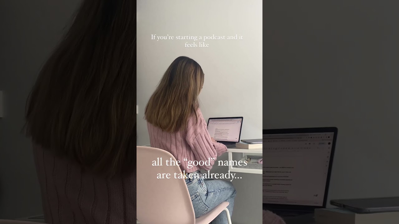 When you're starting a podcast & it feels like all the "good" names are already taken...