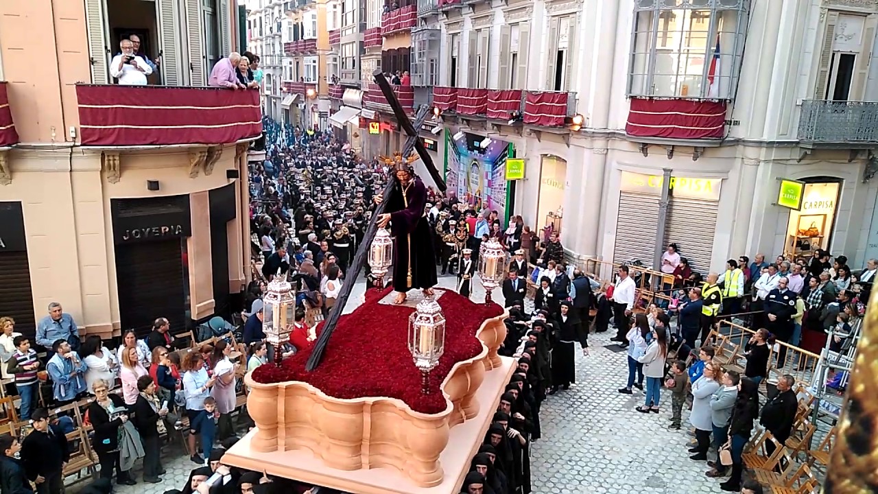 Redentor del mundo mediadora doble curva semana santa Málaga 2017