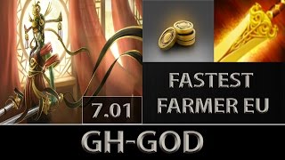 GH-GOD Naga Siren Fast Farm ► Fastest Farmer EU ► Dota 2 [7.01]