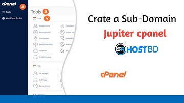 How create a Sub-Domain Jupiter cpanel Bangla Tutorial