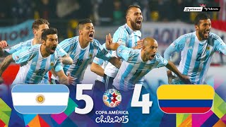 Argentina 0 (5) x (4) 0 Colombia ● 2015 Copa América Extended Goals & Highlights + Penalties HD