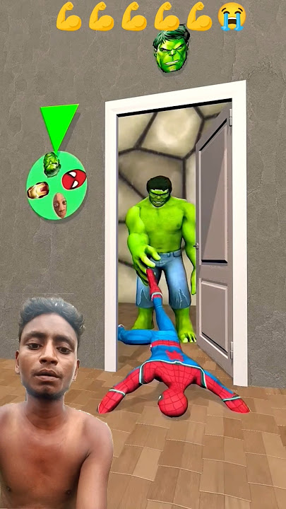 😱😭 new💪Hulk vs😈#544 Spider man😭#6tv #trending #viral #shorts #video #funny #yggdrasil #ihbar #reels