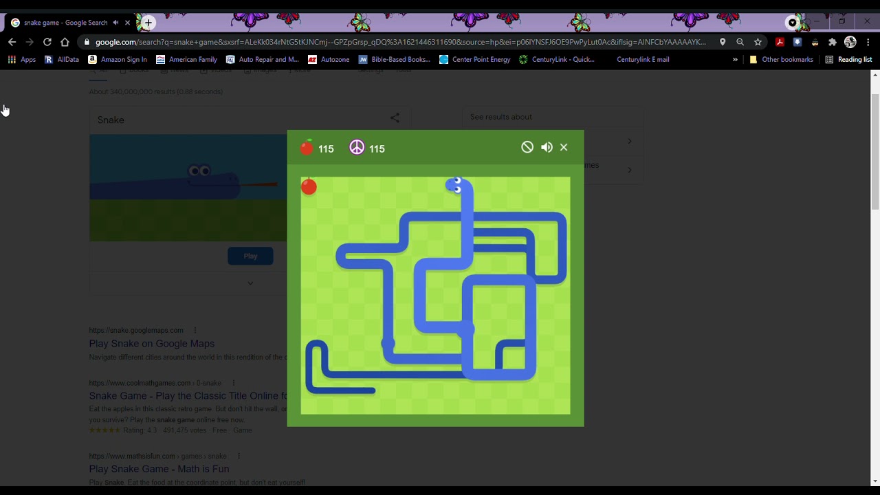 Google Snake - How to play the Google Snake game for free