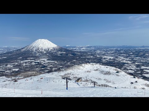 2021/3/27 ニセコアンヌプリ国際スキー場 絶景のリフト最上部から一番下まで一気に滑ってみました。（チャンピオンコース→パノラマコース→白樺コース→ファミリーコース→深雪林間コース）