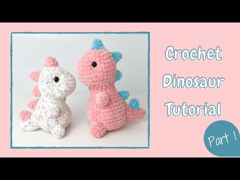 Easy Crochet Dinosaur T Rex (TikTok 2021) - Tutorial Part 1 | Free Amigurumi Animal Pattern Beginner