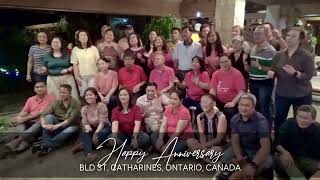 BLD Praise Ministry Manila Greetings for BLD St. Catharines' Anniversary