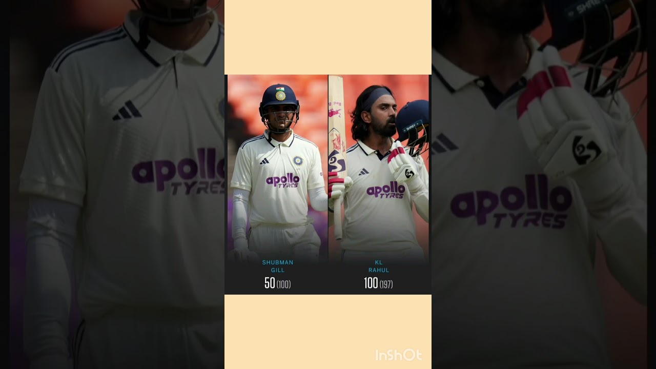 "Shubman Gill & KL Rahul Halt After Milestones in Ahmedabad! 🏏 