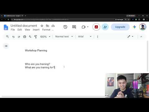 How I Plan Workshops