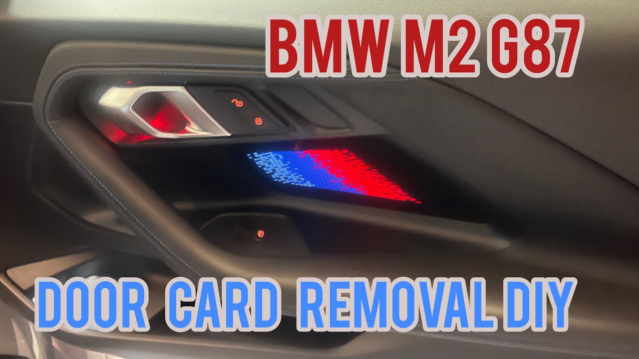 Bmw M2 G87 door card removal (same for all G series) - YouTube