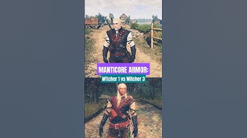Manticore Armor: Witcher 1 vs. Witcher 3 #shorts #witcher