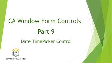 How to Use DateTimePicker Control in C#.Net Window Form Application in Urdu/Hindi