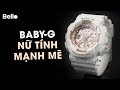 Casio Baby-G BA-110-7A1 tông trắng mặt vàng hồng!