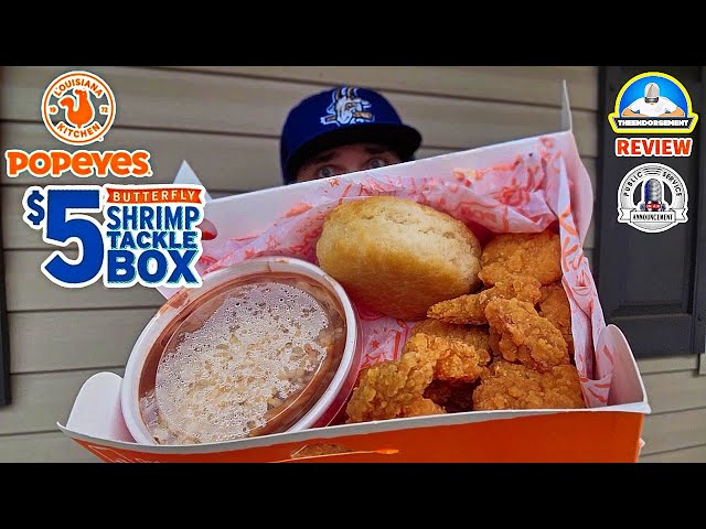 Popeyes Bufferfly Shrimp Tackle Box Review! | PSA | theendorsement - YouTube Popeyes Bufferfly Shrimp Tackle Box Review! | PSA | theendorsement - YouTube