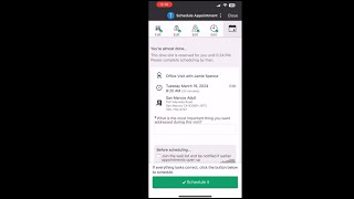 How to Schedule Through MyChart (Mobile)