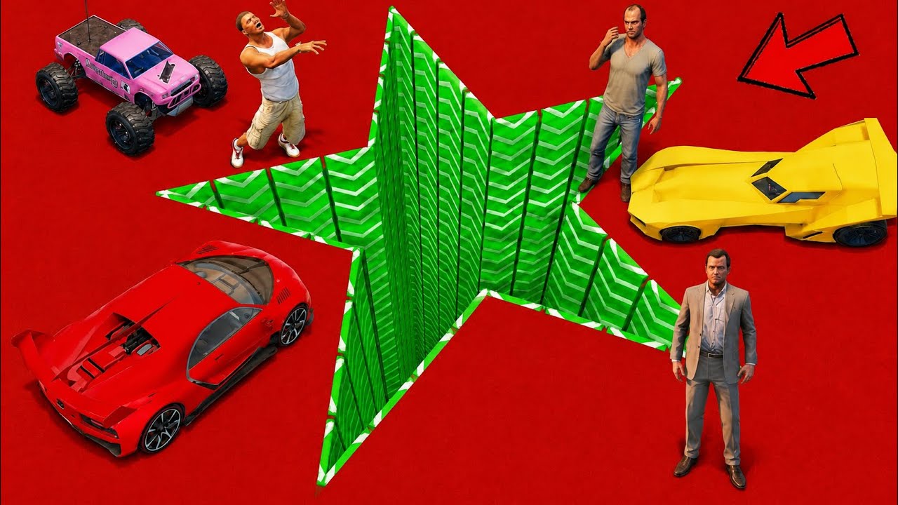 FRANKLIN WENT INTOSPEED BOOSTER STAR HOLE FOR PARKOUR CHALLENGE IN GTA 5