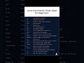 Linux-commands cheat sheet for beginners #linuxforbeginners
