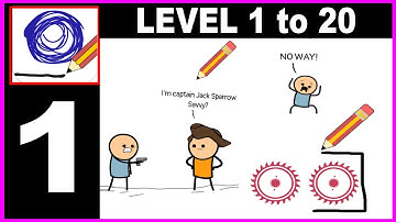 Draw The Line Puzzle Game Level 1 to 20 - Gameplay Walkthrough Part 1 all Solution Android IOS PC