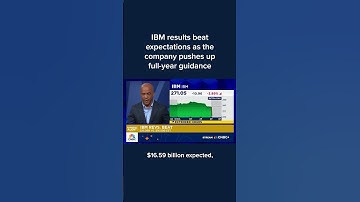IBM results beat expectations as the company pushes up full-year guidance