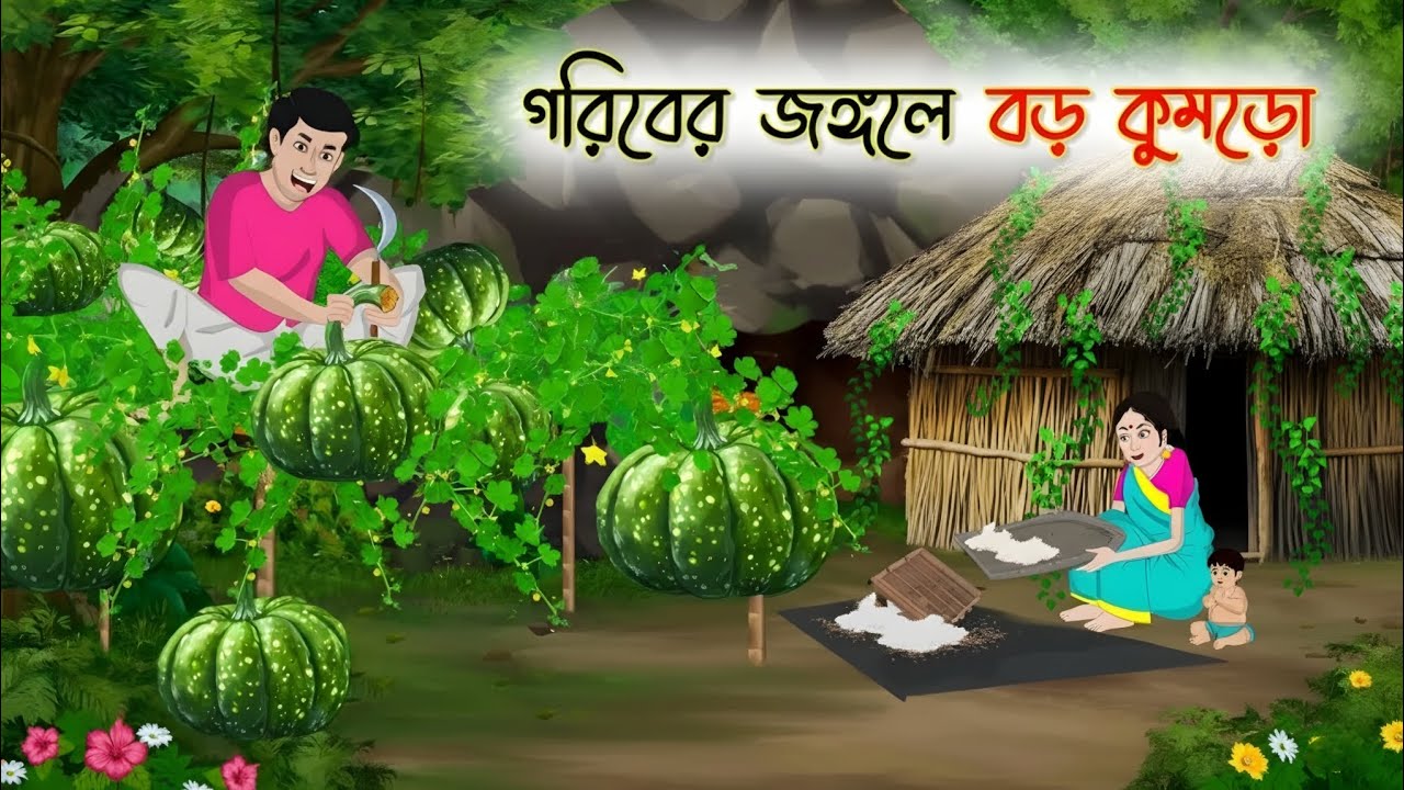 গরিবের জঙ্গলে বড় কুমড়ো  | Abdullah YouTube Rupkothar Bangla GolpoDadi maarjuli