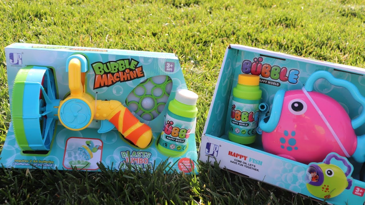 Multiple bubble machine toys for kids review game ! Savar Toys review