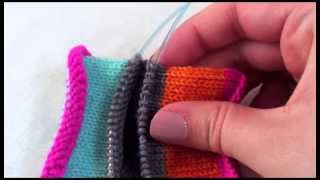 How to pick up stitches for an afterthought heel without any gaps or
holes that seem plague many sock knitters. this method can be used
h...