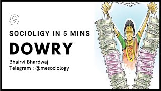 What is Dowry? | Sociology in 5 minutes | CUET MA PG | UGC NET-JRF | UPSC | GATE