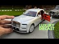 Expensive rollsroyce phantom viii 118 scale car unboxing  super realistic diecast model car