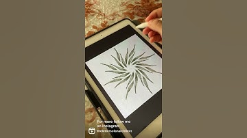 Procreate Tips - How to turn on the Radial Symmetry feature #shorts