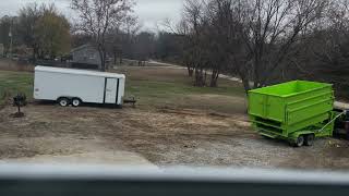 How to Offload dumpsters Stacked together