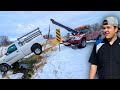 Ford Ranger Stuck In A Ditch Over Night!