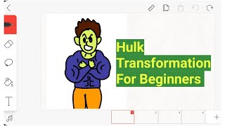 How to make Hulk Transformation in Flipaclip - For Beginners - Tutorials