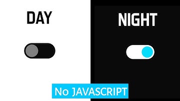 Day - Night mode toggle checkbox using HTML & CSS | No javaScript/jquery required
