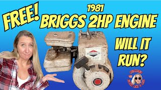 Briggs and Stratton 1981 2HP Engine. Will it run? Turning Shop Trash into TREASURE! Repair\/Vlog